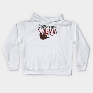 Merry Slothmas Kids Hoodie